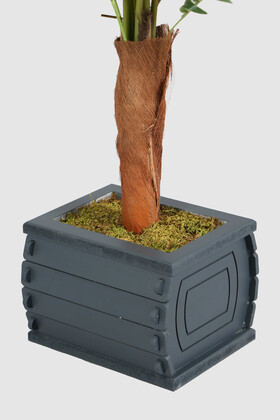 Kütük Model Saksıda Yapay Areka Palmiye Ağacı 150 cm - Thumbnail