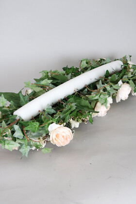 Düğün Nişan Söz Masa Çiçeği Hazır Tag Çiçeği 40 cm x 110 cm Model 3 - Thumbnail