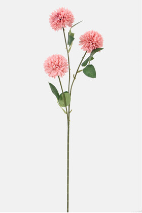 Yapay Çiçek 3lü Top Karanfil Dalı 62 cm Pastel Pembe - Thumbnail