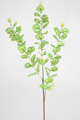 Yapay Çiçek Deposu - Yapay Islak Okaliptus Dalı 82 cm Açık Yeşil