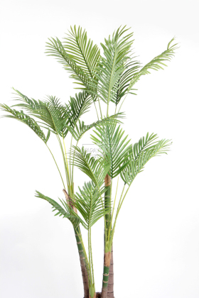 Yapay 4 Gövdeli 18 Yapraklı Dev Areka Palmiye Ağacı 220 cm - 4