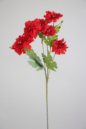Yapay 6lı Gerbera Dalı 80 cm Kırmızı - Thumbnail