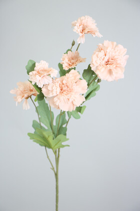 Yapay Çiçek Deposu - Yapay 6lı Gerbera Dalı 80 cm Pudra