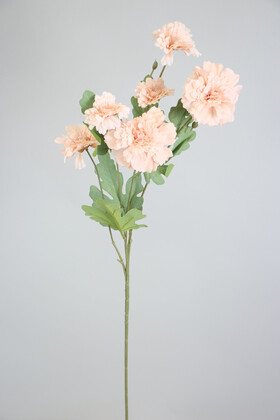 Yapay 6lı Gerbera Dalı 80 cm Pudra - Thumbnail