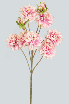 Yapay Çiçek Deposu - Yapay 9lu Bodur Kasımpatı Dalı 45 cm Açık Mor