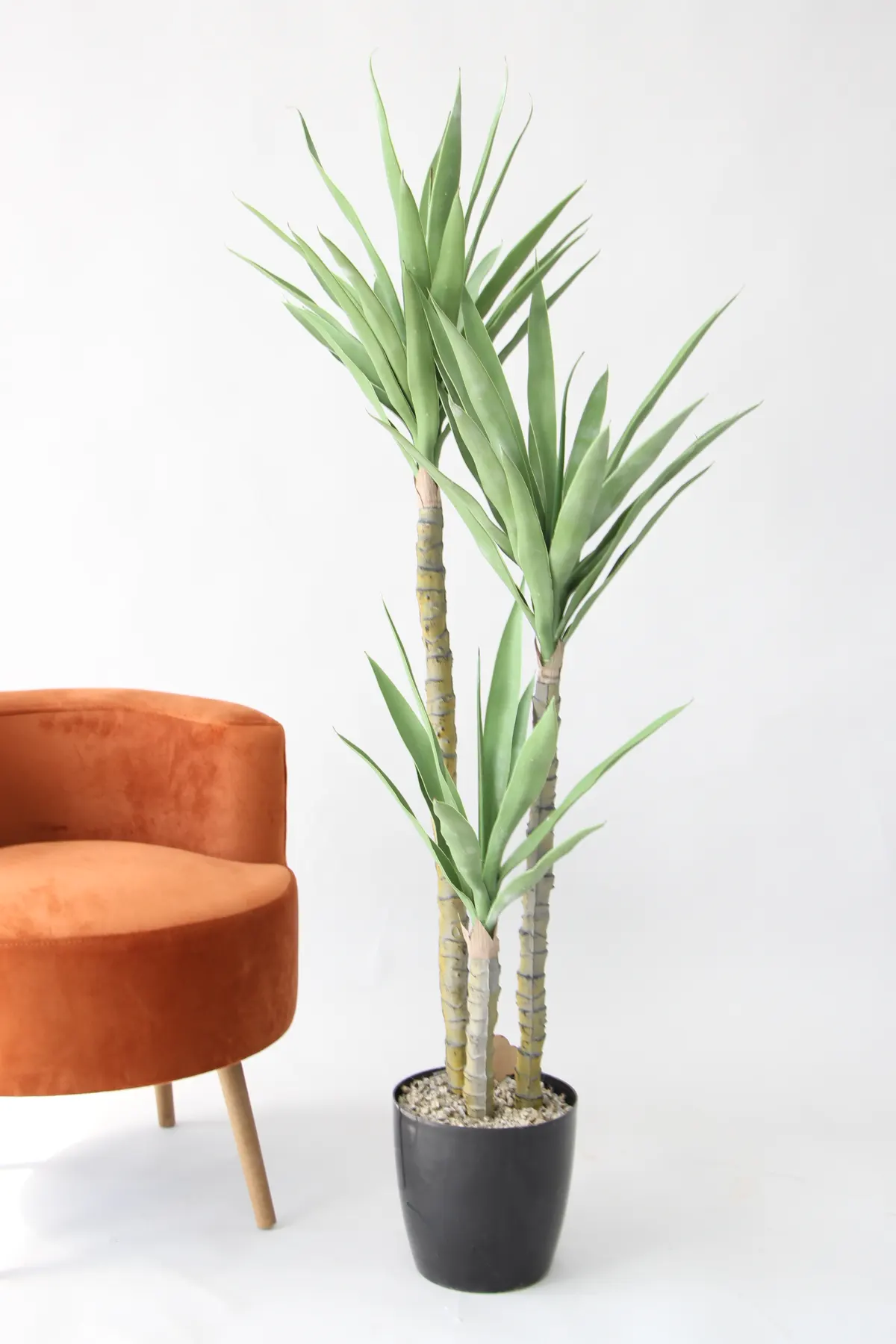Yapay Ağaç 3 Gövdeli Agave 160 Cm Saksılı