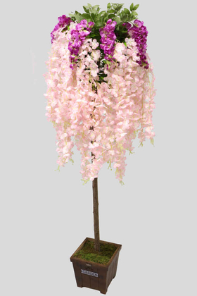 Yapay Akasya Ağacı Pembe Çiçekli 180cm - 1