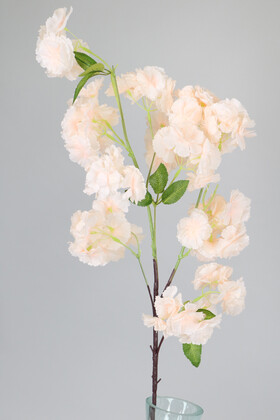 Yapay Çiçek Deposu - Yapay Lüx Kabarık Bahar Dalı 100 cm Somon