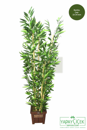 Yapay Çiçek Deposu - Yapay Bambu Ağacı 6 Gövde 140 cm (Model8)