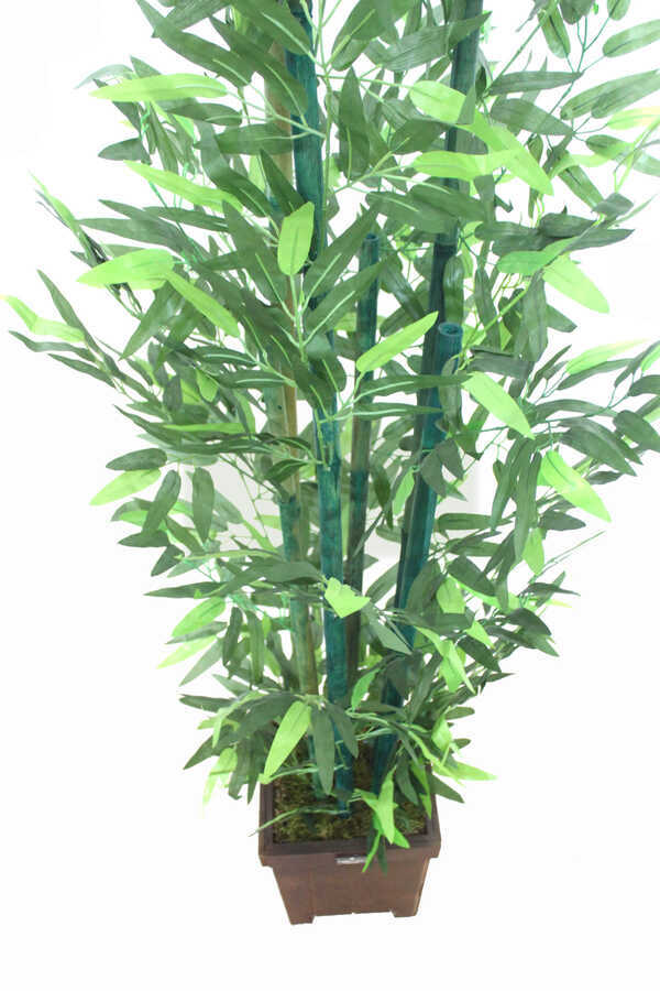 Yapay Bambu Ağacı 6 Gövde Yeşil Renk Bambulu 140 cm (Model14)