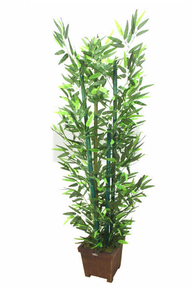 Yapay Bambu Ağacı 6 Gövde Yeşil Renk Bambulu 140 cm (Model14) - Thumbnail