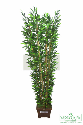 Yapay Çiçek Deposu - Yapay Bambu Ağacı 8 Gövde 180 cm Model 5