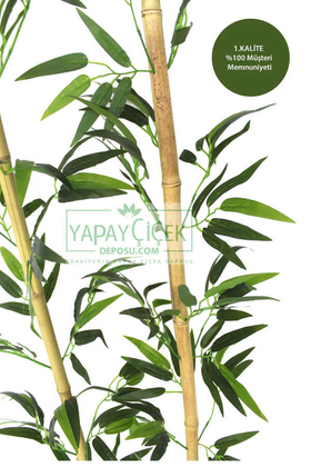 170 cm Yapay 20 Dal Yapraklı Doğal Bambu Tip1 - 3