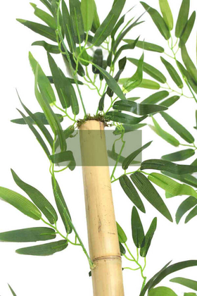230 cm Yapay 17 Dal Yapraklı Doğal Bambu 40-45 mm Kalın Tip2 - Thumbnail