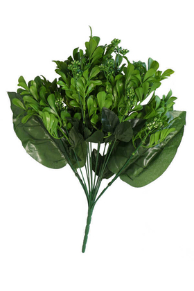 Yapay Çiçek Deposu - Yapay 18 Dallı Dev Kalanchoe Bitkisi 45 cm Yeşil