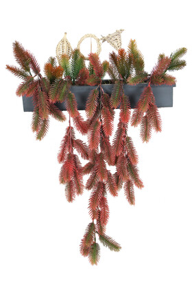 Yapay Çiçek Deposu - Yapay Bitkili Raf Masa Sarmaşık Tanzimi 45 cm Model 5