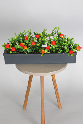 Yapay Çiçek Deposu - Yapay Bitkili Raf Masa Tanzimi 45 cm Model 3