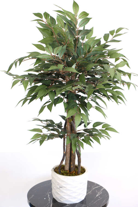 Yapay Çiçek Deposu - Yapay Bonsai Ağacı Ficus Ginseng 75 cm