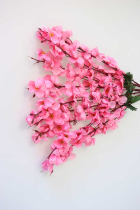 Yapay Büyük 7 Dallı Bahar Dalı Demeti Pembe 60 cm - 2