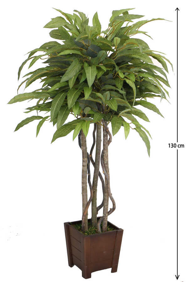 Yapay Ceviz Ağacı 3 Gövdeli 130 Cm Yeşil