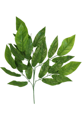 Yapay Çiçek Deposu - Yapay Ceviz Ağacı Dalı Ceviz Yaprağı 75 cm Yeşil
