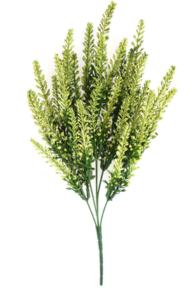 Yapay Çiçek Deposu - Yapay Fosforlu Lavanta Demeti 35 İri Kafa Yeşil