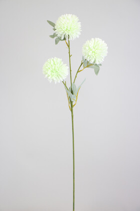 Yapay Çiçek 3lü Top Karanfil Dalı 62 cm Su Yeşili - Thumbnail