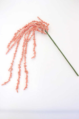 Yapay Çiçek Deposu - Yapay Sarkan Sarkıt Köpük Dal 120cm Somon