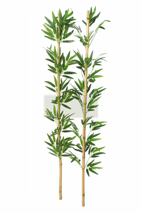 135 cm Yapay 15 Dal Yapraklı Gerçek Bambu - 2