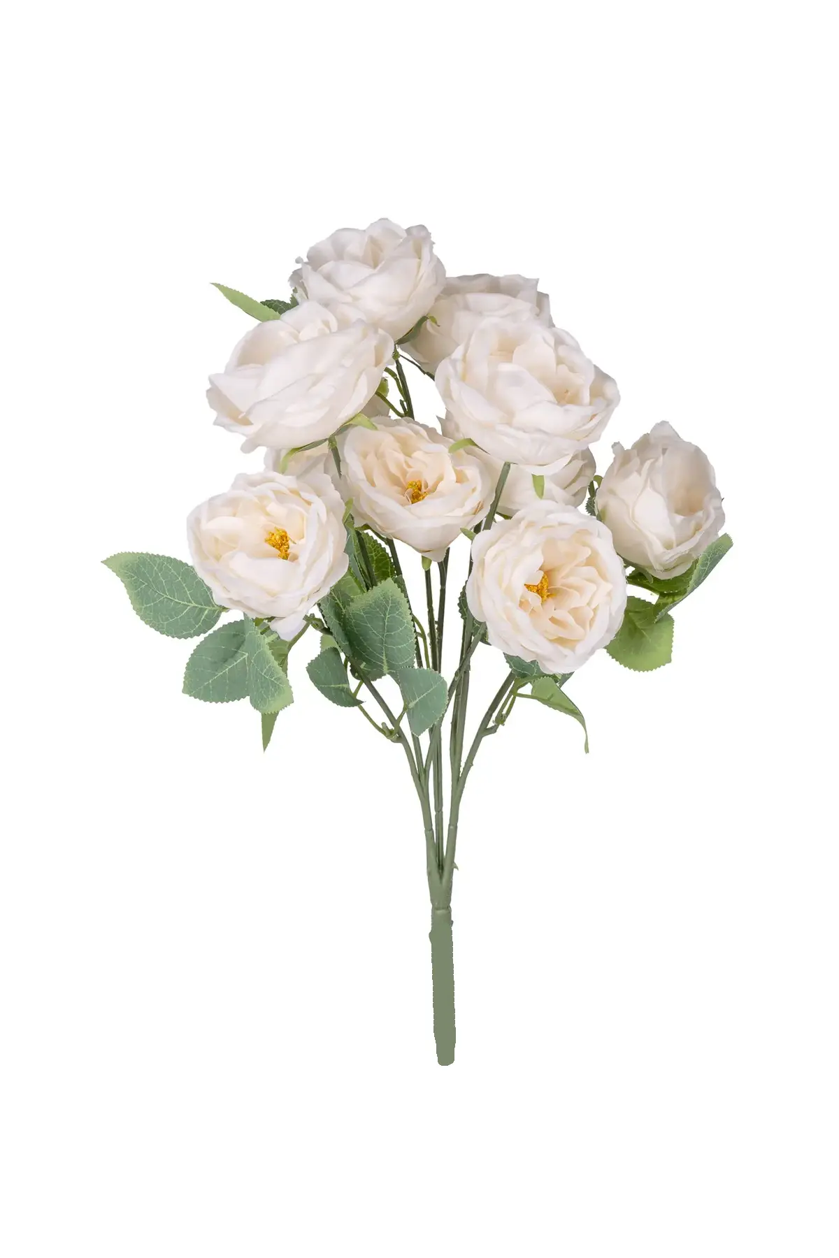 Yapay Çiçek 10 Dallı Catalina Rose 45 Cm Krem 