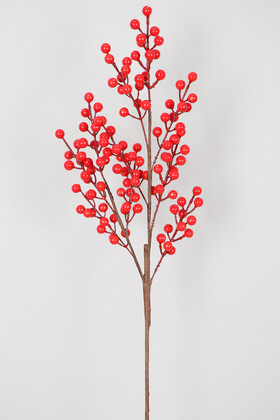 Yapay Çiçek Deposu - Yapay Dal Kokina 77 cm Kırmızı Büyük Boy
