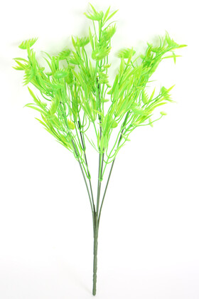 Yapay 5 Dallı Bitki Demeti 35 cm Fosforlu Yeşil - Thumbnail