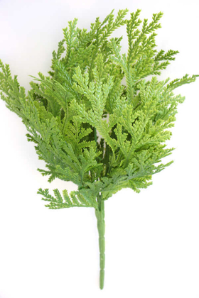 Yapay Çiçek Deposu - Yapay Islak Ara Dal Bitkisi Demeti 40 cm Yeşil