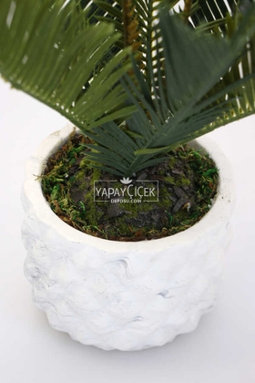 Handmade Saksıda Yapay Ananas Bitkisi 25 cm - Thumbnail