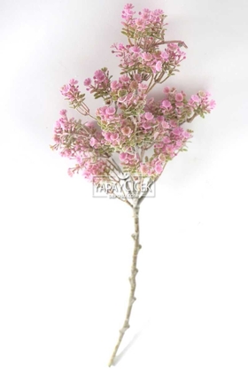  - Pudralı Yapay Pıtırcık Dalı 52 cm Pastel Lila