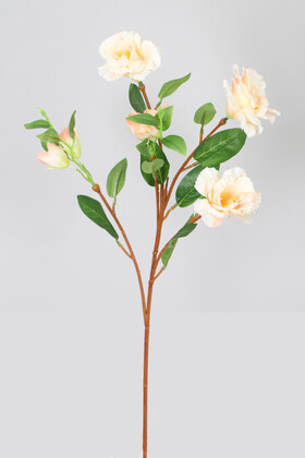 Yapay Çiçek Deposu - Yapay Çiçek Tomurcuklu Lisyantus Dalı 70 cm Somon