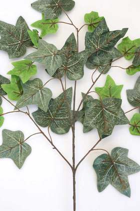 Yapay Çınar Ağacı Dalı 20 Yapraklı 60 cm Yeşil Damarlı Doku - Thumbnail