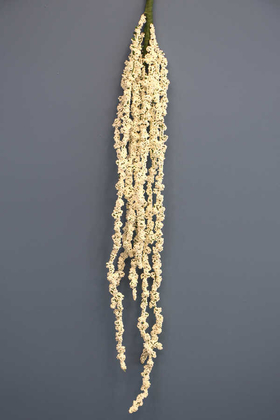 Yapay Çiçek Deposu - Yapay Sarkan Sarkıt Köpük Dal 120cm Krem