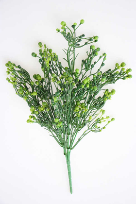 Yapay Çiçek Deposu - Yapay Cipsolu Ara Dal Yeşillik Demeti 33 cm Yeşil