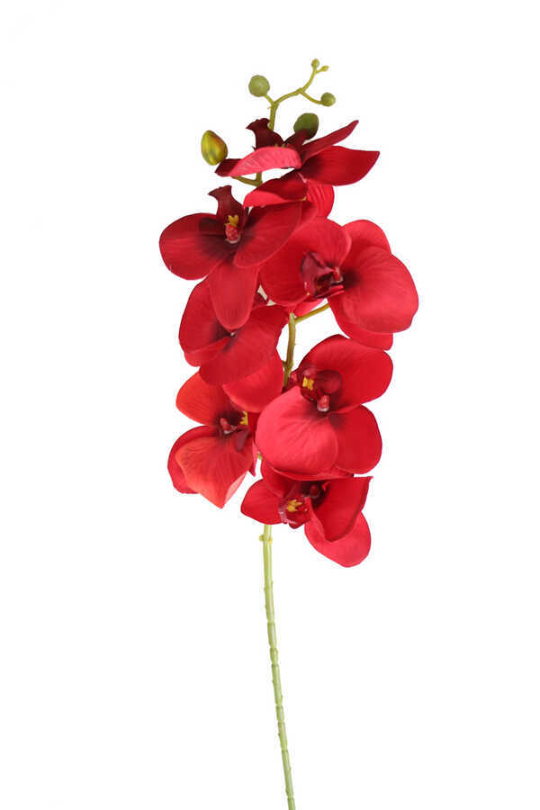 Yapay Dal Orkide Çiçeği 75 Cm Kırmızı