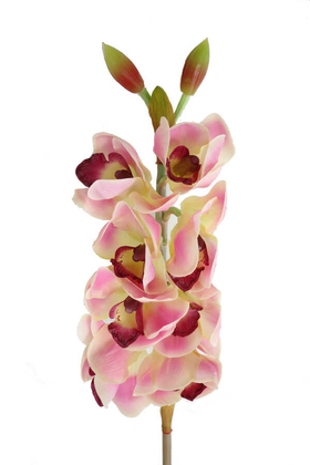 Yapay Çiçek Deposu - Yapay DeLüx Islak Singapur Orkidesi 60 cm Lila