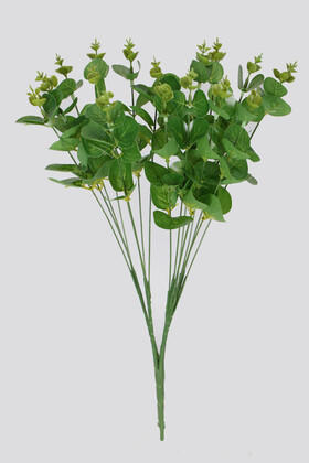 Yapay Çiçek Deposu - Yapay 16 Dallı Okaliptus Bitkisi 47 cm Yeşil