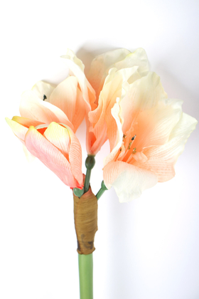 Yapay Kaliteli Japon Glayör Çiçeği 75 cm Somon - Thumbnail