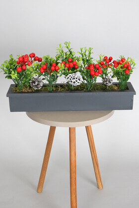 Yapay Çiçek Deposu - Yapay Bitkili Raf Masa Tanzimi 45 cm Model 5