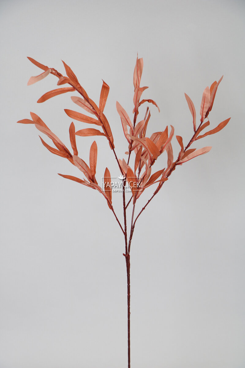 Yapay Söğüt Dalı 80 Cm Kızıl