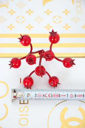 Yapay Kafa Nar Kokina Yeni Yıl Süsü 8 cm 5li Paket - 2