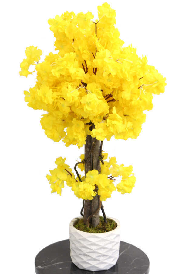 Yapay Küçük Bahar Dalı Ağacı 75 Cm Sarı