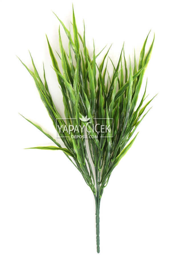 Yapay Küçük Çimen Demeti 40 Cm Yeşil