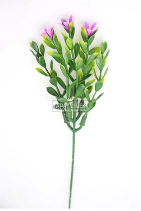 Yapay Çiçek Deposu - Yapay Küçük Mine Çiçekli Garnitür 20 cm Pembe