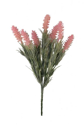 Yapay Çiçek Deposu - Yapay Lavanta Demeti Pembe(İri Başlı, Pudralı)